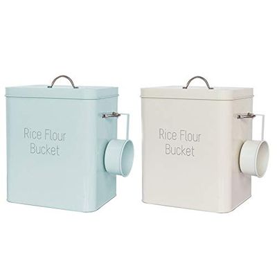 Anncus Beautiful Powder Laundry Powder Storage Boxes with Scoop Kitchen Storage