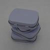 Anncus 58x45x15mm mini tin box gift box/mint metal box white rectangle plain metal tin box view 3