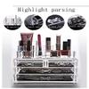 Anncus !!! Fashion Transparent Crystal Storage Box makeup Organizer Cosmetic Acrylic Clear Jewelry Display Case Jewelry Box view 2