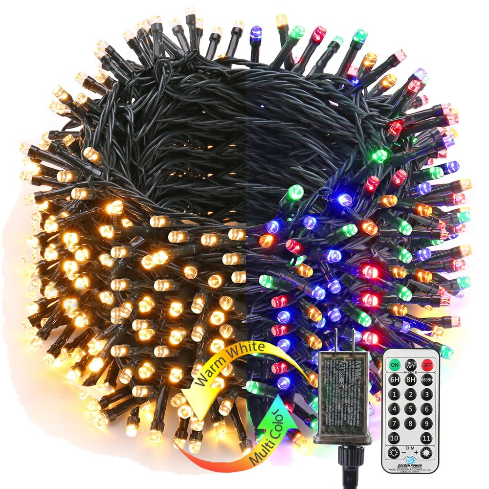 Brizled Christmas Tree Lights, 279 ft 800 LED Color Changing String Lights