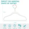 50 Pack Velvet Baby Hangers Non-Slip Clothes Hanger with Swivel Hooks, Space Saving Infant Toddler Closet Organizers, Ultra Thin Durable Child Hangers for Nursery, Kids, Children Wardrobe view 2