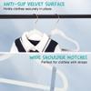 50 Pack Velvet Baby Hangers Non-Slip Clothes Hanger with Swivel Hooks, Space Saving Infant Toddler Closet Organizers, Ultra Thin Durable Child Hangers for Nursery, Kids, Children Wardrobe view 3