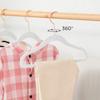 50 Pack Velvet Baby Hangers Non-Slip Clothes Hanger with Swivel Hooks, Space Saving Infant Toddler Closet Organizers, Ultra Thin Durable Child Hangers for Nursery, Kids, Children Wardrobe view 4