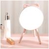 Y&J Round Table Mirror with Stand, Makeup Mirror for Dressing Table, Vanity Mirror with Comb, Adjustable Angle Base, for Decor, Bedroom, Living Room, Girl view 2