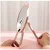 Y&J Round Table Mirror with Stand, Makeup Mirror for Dressing Table, Vanity Mirror with Comb, Adjustable Angle Base, for Decor, Bedroom, Living Room, Girl view 3