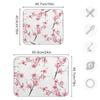 Absorbent Dish Drying Mat for Kitchen Counter - Pink Watercolor Cherry Blossom Microfiber Drying Pad, Reversible Drainer Mats for Countertop, Large 18 x 24 inch view 3
