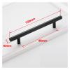 Kitchen drawer cupboard door handle Black Golden Cupboard Handle Brushed Stainless Steel Kitchen Cabinet Door Knob Furniture Drawer Pull Hardware Pulls Bar Handle for Family restaurant bathroom bedroo view 2