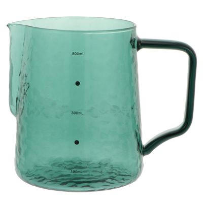 Cabilock Ergonomic Handle Large Capacity Glass Milk Jug Coffee Carafe for Catering Entertainment