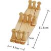 YRHH Extendable Wooden Wall Hooks, Mounted Accordion Clothespins, Coat Stand, Decoration, Hanger for Living Room Door-B view 2