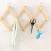 YRHH Extendable Wooden Wall Hooks, Mounted Accordion Clothespins, Coat Stand, Decoration, Hanger for Living Room Door-B view 3