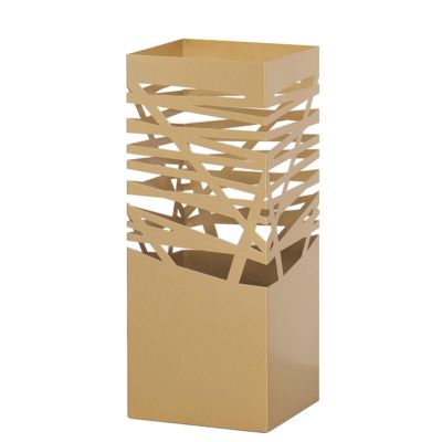 Umbrella Racks Metal Umbrella Stand Holder, Space-Saving Home, Hotel Office Entrance, Large-Capacity Umbrella Basket with Drip Tray (Color : Gold)