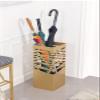 Umbrella Racks Metal Umbrella Stand Holder, Space-Saving Home, Hotel Office Entrance, Large-Capacity Umbrella Basket with Drip Tray (Color : Gold) view 3
