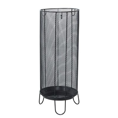 Umbrella Racks Black Wrought Iron Umbrella Stand Holder, Space-Saving Home Hotel Office Entrance Umbrella Bucket, Umbrella Basket with Hook and Drip Tray (Size : 20X55cm)