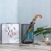Umbrella Racks Black Wrought Iron Umbrella Stand Holder, Space-Saving Home Hotel Office Entrance Umbrella Bucket, Umbrella Basket with Hook and Drip Tray (Size : 20X55cm) view 2