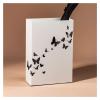 Umbrella Racks White Metal Umbrella Stand Holder, Umbrella Bucket with Movable Hook and Drip Tray, Butterfly Hollow Pattern Umbrella Basket view 1