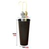 Umbrella Racks Metal Umbrella Stand Holder, Outdoor Modern Umbrella Bucket with Removable Hook and Drip Tray, 3 Colors, 23x47cm (Color : Black) view 2