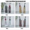 Umbrella Racks Metal Umbrella Stand Holder, Hotel Office Entrance Umbrella Bucket Umbrella Basket, with Hook and Drip Tray, 4 Colors, 2 Sizes (Color : Brown, Size : 20X55cm) view 2