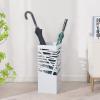 Umbrella Racks Metal Umbrella Stand Holder, Space-Saving Home, Hotel Office Entrance, Large-Capacity Umbrella Basket with Drip Tray (Color : White) view 3