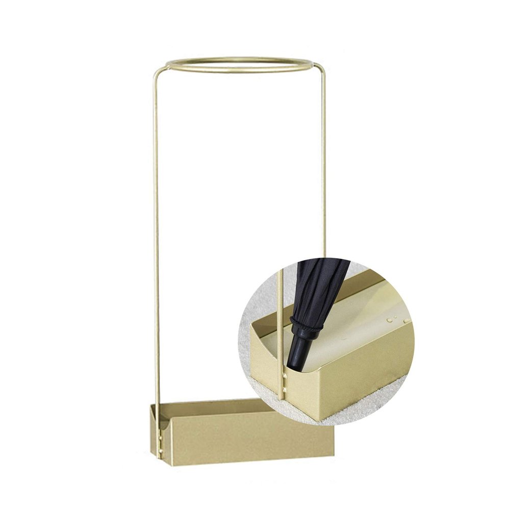 Umbrella Rack Hua Light Luxury Umbrella Stand Golden Umbrella Bucket, Stable Large-Capacity Umbrella Storage Rack, Suitable for Home Business, 231051cm