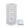 Umbrella Rack Hua Modern Light Luxury White Umbrella Stand, Umbrella Storage Rack with Drip Tray, The Rust-Proof Large Capacity is Suitable for Home Business, 20x20x51cm view 1