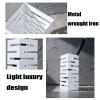 Umbrella Rack Hua Modern Light Luxury White Umbrella Stand, Umbrella Storage Rack with Drip Tray, The Rust-Proof Large Capacity is Suitable for Home Business, 20x20x51cm view 2