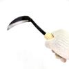 XMRISE Weeding Sickle Reaping Hook Scythe Garden Tools Hand Held with Real Wooden Handle Steel Forged for Weeding Cultivating view 4