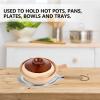 DOITOOL 2 Pack Tabletop Insulation Pads Pot Mats Heat Resistant Cook Pads for Kitchen and Dining 12.59X8.26X0.19In Heat Protection Trivets for Hot Pots and Plates view 3