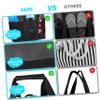 Cabilock Mesh Beach Bag with Exterior Pockets Versatile Tote for Grocery Fitness and Picnic Use Foldable Storage Black for Adventures view 4