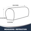 Stretch Velvet Plush Armrest Covers for Chairs and Sofas - Anti-Slip Couch Protector With Sticker - Furniture Arm Cover for Recliner, 4 Pieces, Camel view 3