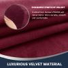 Burgundy Velvet Plush Arm Covers for Chairs & Sofas - Anti-Slip Couch Armrest Protectors, Set of 2 view 4