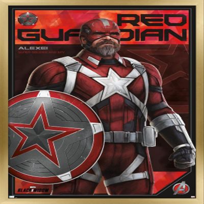 Trends International Marvel: Year of The Shield - Red Guardian Wall Poster, 22.4L x 14.7W, Gold Framed Version