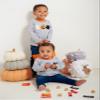 Mud Pie Three Stack Pumpkin Table Sitter, White, Gray, Orange, 15" x 10" Dia view 3