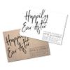 Wedding Invitations | Happily Ever After | Black and White Invites | Kraft | Craft | Modern | Casual view 1