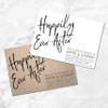 Wedding Invitations | Happily Ever After | Black and White Invites | Kraft | Craft | Modern | Casual view 3