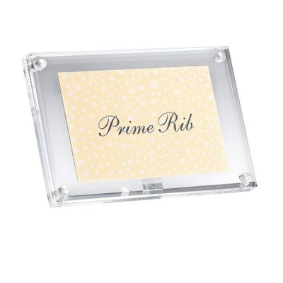 Tablecraft A362 Acrylic 4 Magnetic Card / Sign Holder - 12 / CS