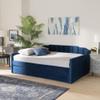 Baxton Studio Lennon Daybeds, Queen, Twin, Navy Blue Velvet view 2