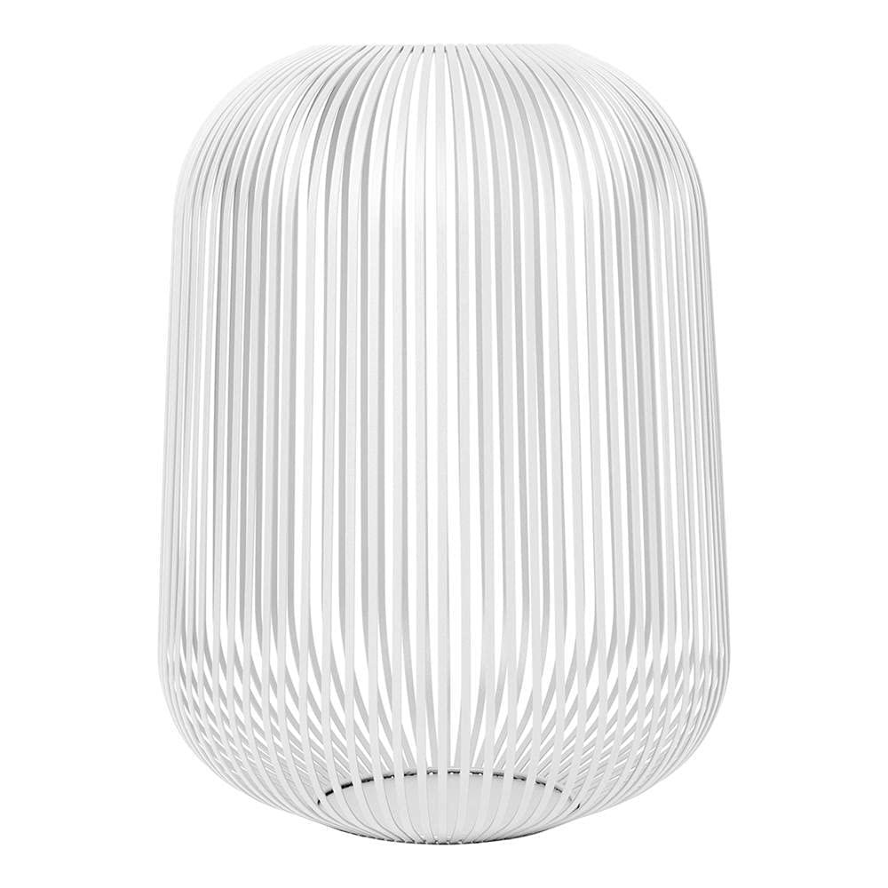Blomus Lito Contemporary Candle Steel Lantern, Large 45cm - Indoor Use Only Colour: Blomus White