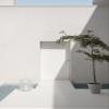 Blomus Lito Contemporary Candle Steel Lantern, Large 45cm - Indoor Use Only Colour: Blomus White view 3