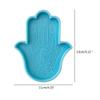 Kamonda Khamsah Hamsa Hand Coaster Epoxy Resin Silicone Mold Fatima Hand Tray Resin Mold Mold 4# view 2