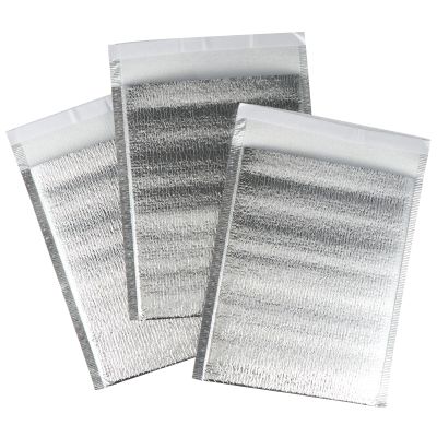 Insulated Bubble Mailers 20Pcs thermal insulated mailers hot cold thermal lunch pouch reusable insulation grocery envelope aluminum Metal