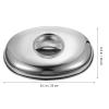 DOITOOL Stainless Steel Steak Cover Basting Steaming Cover Cheese Melting Dome Food Cover with Handle for Flat Top Griddle Grill Indoor/Outdoor view 3