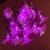 AMZSTAR Solar Morning Glory Fairy String Lights, 21ft/6.35m 30 LED Flower Lights Waterproof String Lights for Gardens Homes Wedding Christmas Party Holiday Decorations (Pink) view 1
