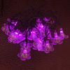 AMZSTAR Solar Morning Glory Fairy String Lights, 21ft/6.35m 30 LED Flower Lights Waterproof String Lights for Gardens Homes Wedding Christmas Party Holiday Decorations (Pink) view 2