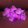 AMZSTAR Solar Morning Glory Fairy String Lights, 21ft/6.35m 30 LED Flower Lights Waterproof String Lights for Gardens Homes Wedding Christmas Party Holiday Decorations (Pink) view 4