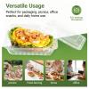 ganfaner 32 oz Disposable Food Containers with Lids, 50pk BPA Free Meal Prep for salad dessert sandwich noodles,Bento Box To Go 1000ml for Gym Office view 4
