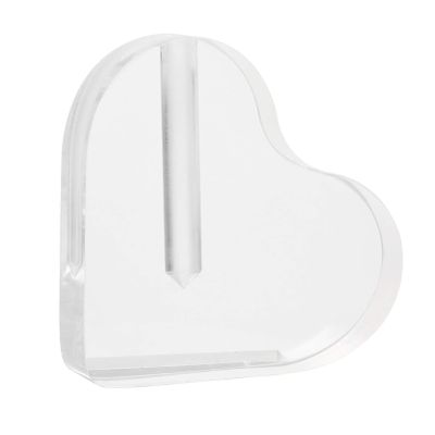 Cabilock 1pc Acrylic Heart Shape Flower Holder Transparent Rose Arrangement Base for Beautiful Displays and Artistic Floral Decor for Special Occasions and