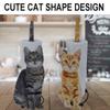 GYDMEG Funny Cat Paper Towel Holder Standing Tissue Toilet Paper Towel Dispenser Toilet Roll Organizer Cast Iron Toilet Paper for Kitchen Bathrooms Home Cat Decorations for Cat Lovers (Orange) view 2