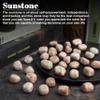 Crocon (2200+ Carats) Sunstone Tumbled Stones and Crystals bulk Natural Crystal Kit for Reiki Healing Crystal Polished, Tumble Stones, Chakra Balancing, Reiki Gift, Home Decor Size : 20-25 mm view 2