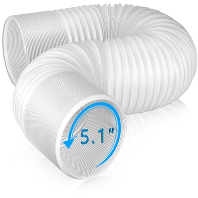 Air Conditioner Exhaust Vent Hose - 5.1" Diameter, 80" Length, Portable Counter-Clockwise Thread Air Vent Compatible with Honeywell, Whynter, Frigidaire, LG, Delonghi Toshiba, Delonghi, JHS