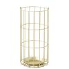 Umbrella Racks Golden Iron Umbrella Stand Holder, Large Capacity Umbrella Basket with Hooks and Drip Tray, Suitable for The Entrance of A Hotel Bank Office, 25x50cm view 1